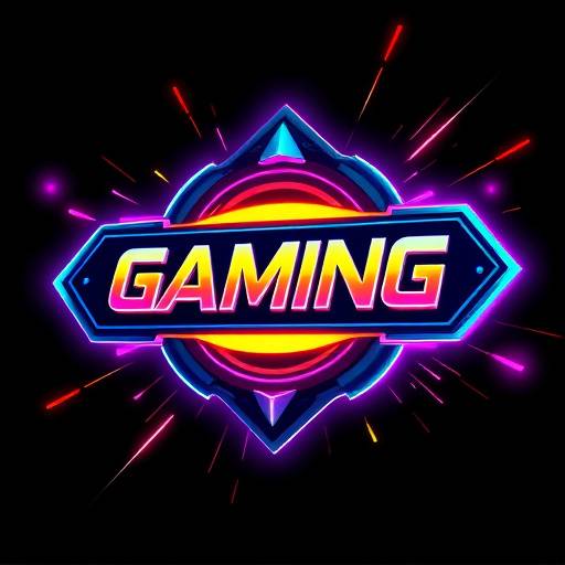 A dynamic animated logo reveal for a gaming company, featuring futuristic designs and sound effects.